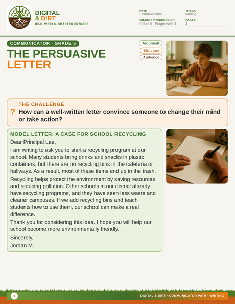 Page 1 of The Persuasive Letter