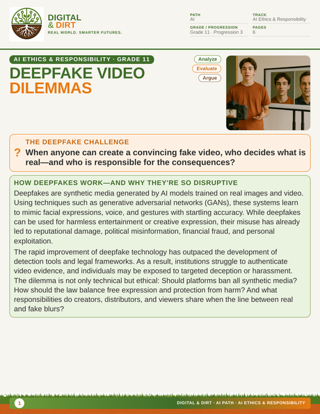 Page 1 of Deepfake Video Dilemmas