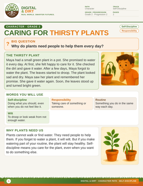 Page 1 of Caring for Thirsty Plants