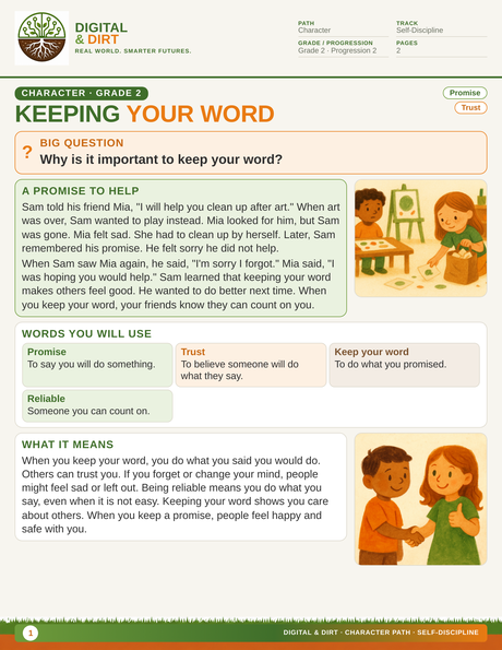 Page 1 of Keeping Your Word
