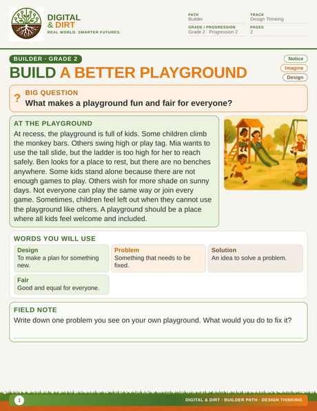 Page 1 of Building a Better Playground